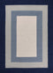 Navy Rug - 21" x 34" UV-treated Polypropylene Slate/Navy Area Rug