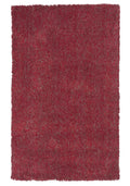 Red Area Rugs - 27" X 45" Polyester Red Heather Area Rug