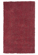 Red Area Rugs - 27" X 45" Polyester Red Heather Area Rug