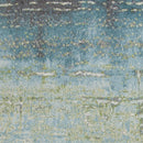 Blue and Green Rug - 3'3" x 4'11" Polypropylene Blue/Green Area Rug