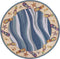 Cheap Area Rugs - 2'6" x 4'6" Oval Wool Blue Area Rug