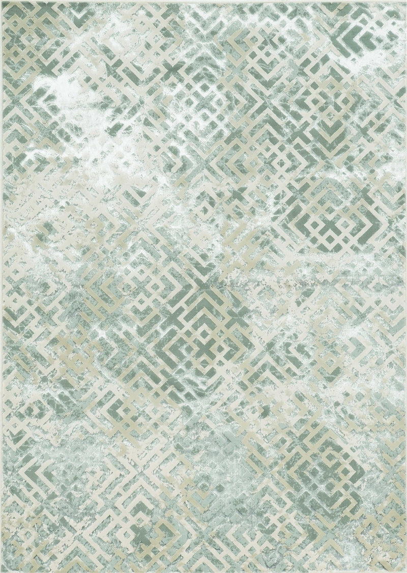 Silver Rug - 3'3" x 4'11" Polyester Sand Silver Area Rug