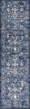 Kitchen Runner Rugs - 2'2" x 7'10" Runner Polypropylene Azure Blue Area Rug