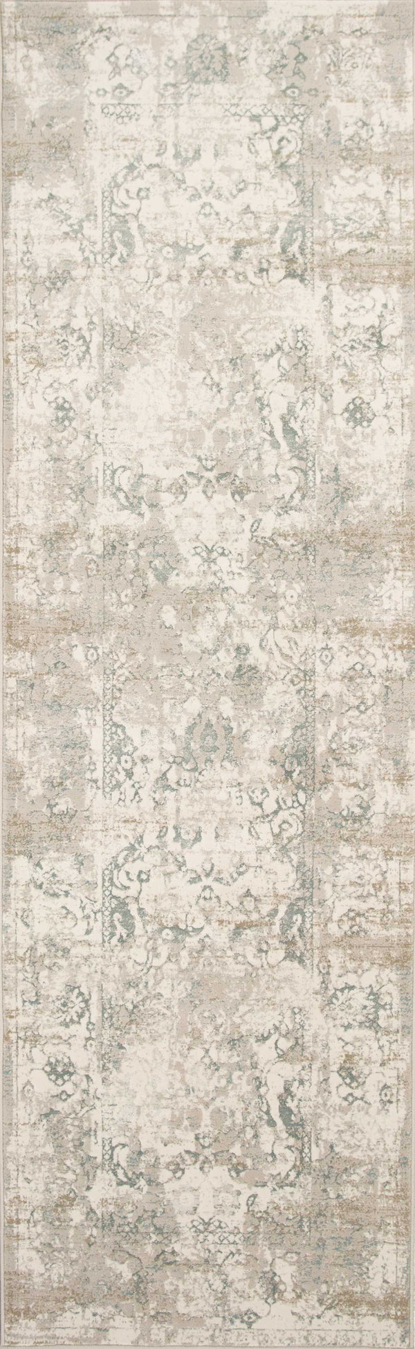Kitchen Runner Rugs - 2'2" x 6'11" Runner Polypropylene Ivory Area Rug