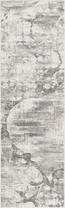 Kitchen Runner Rugs - 2'2" x 6'11" Runner Polypropylene Ivory/Mist Area Rug