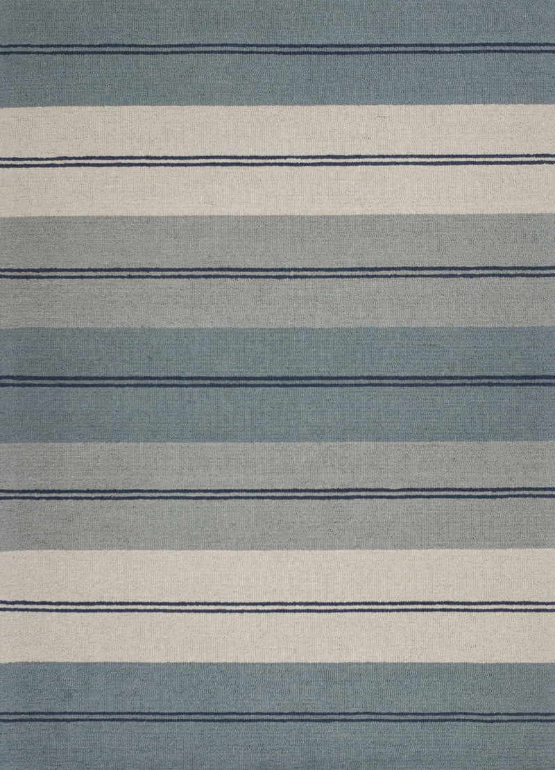 Cheap Area Rugs - 3'3" x 5'3" Wool Ivory/Blue Area Rug