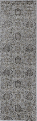 Kitchen Runner Rugs - 2'2"X 6'11" Runner Viscose Silver Area Rug