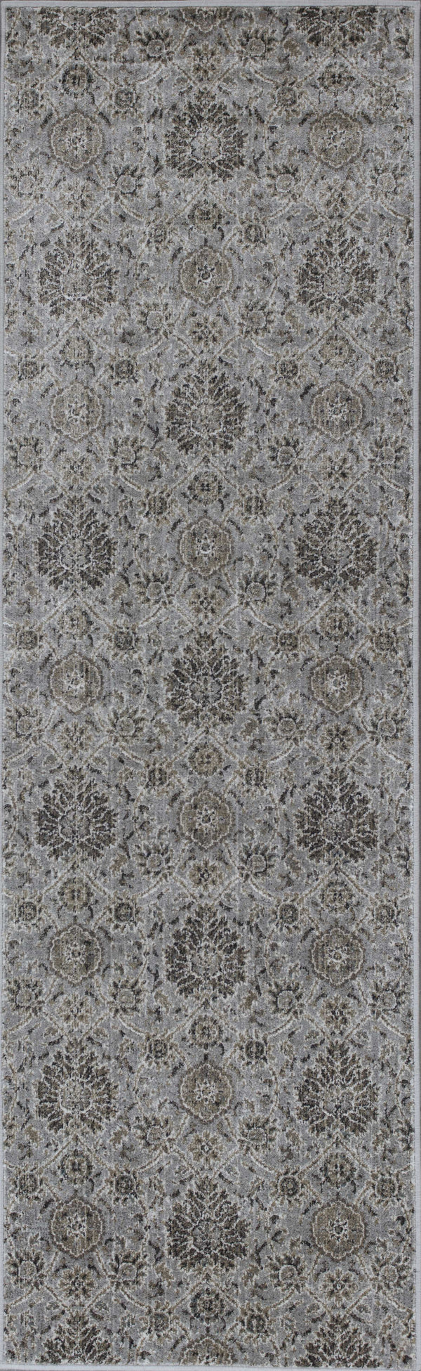 Kitchen Runner Rugs - 2'2"X 6'11" Runner Viscose Silver Area Rug
