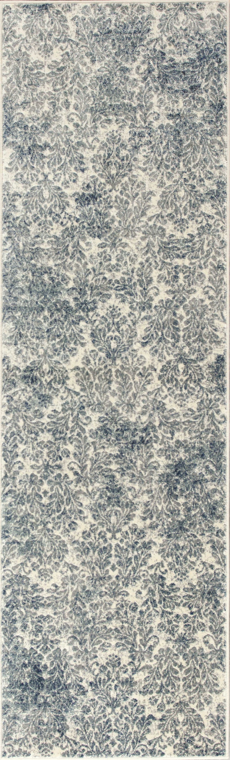 Kitchen Runner Rugs - 2'2"X 6'11" Runner Viscose Ivory/Blue Area Rug