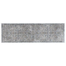 Kitchen Runner Rugs - 2'2"X 6'11" Runner Viscose Silver/Blue Area Rug