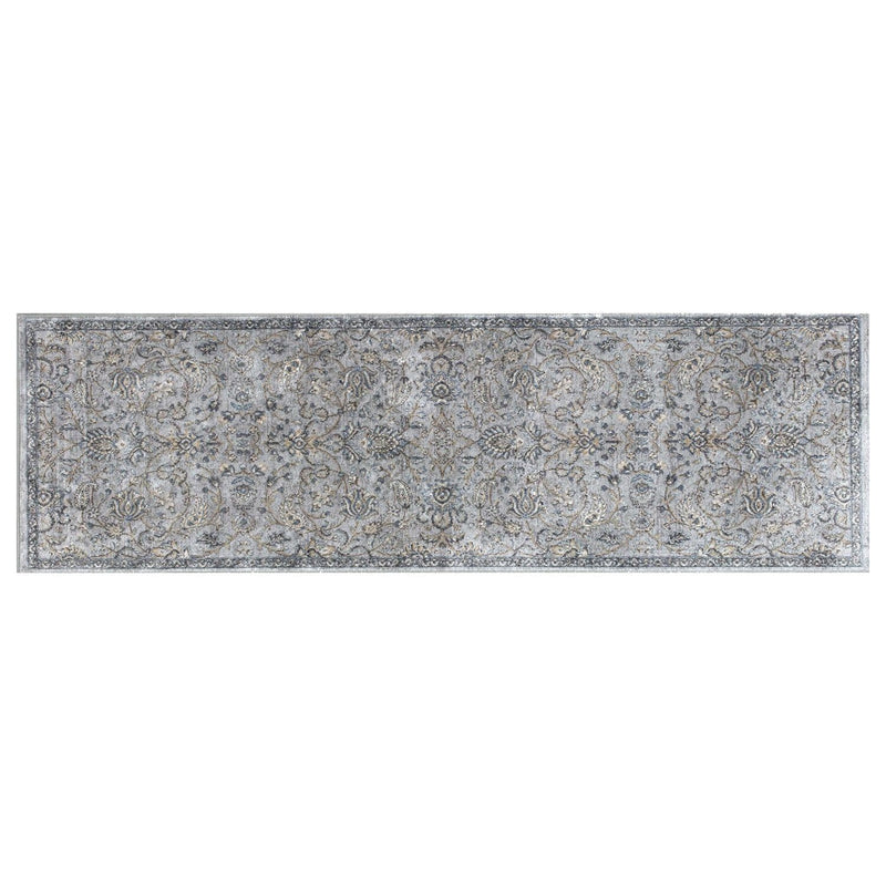 Kitchen Runner Rugs - 2'2"X 6'11" Runner Viscose Silver/Blue Area Rug