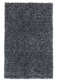 Black Area Rugs - 3'3" x 5'3" Polyester Black Heather Area Rug