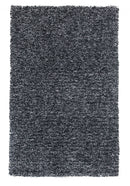 Black Area Rugs - 3'3" x 5'3" Polyester Black Heather Area Rug