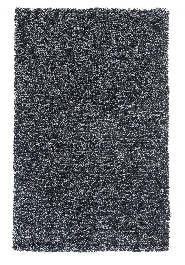 Black Area Rugs - 3'3" x 5'3" Polyester Black Heather Area Rug