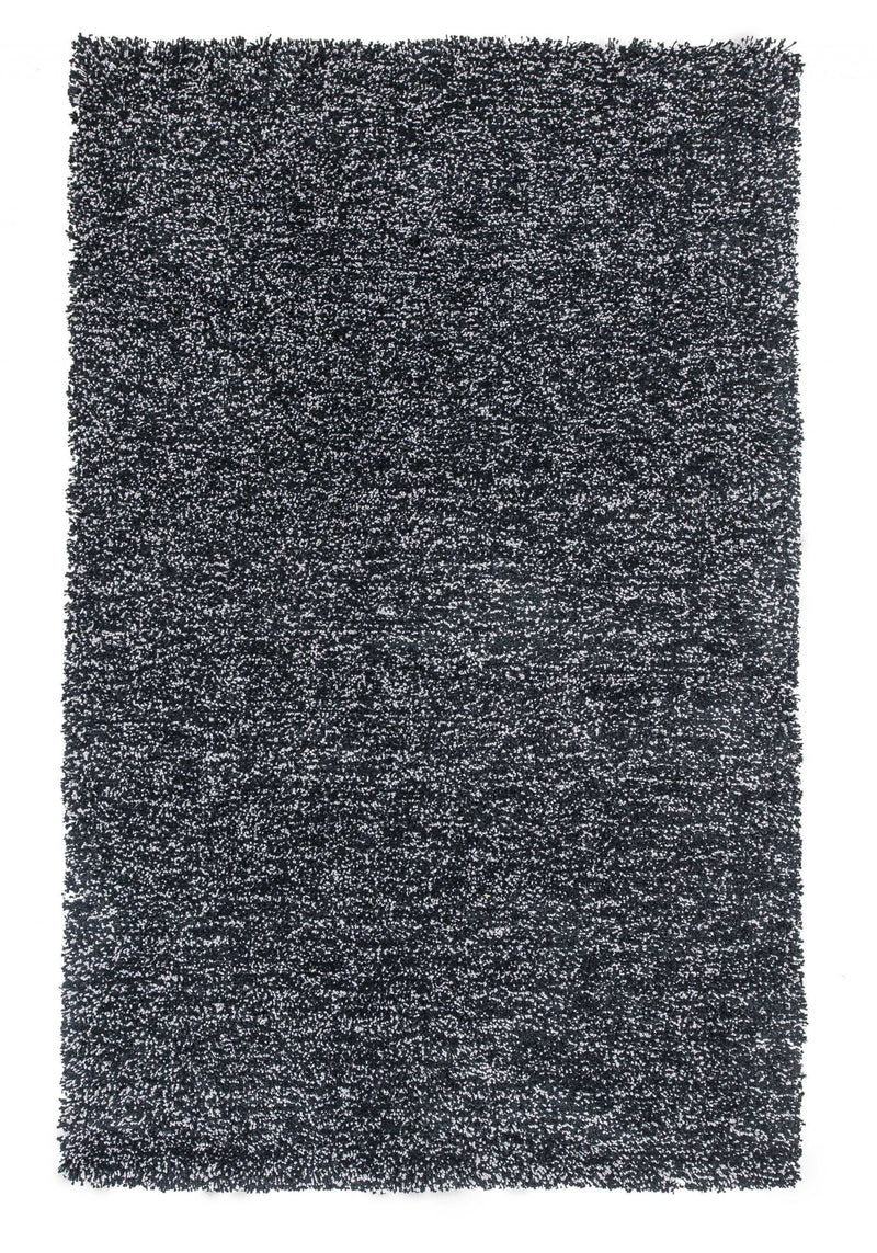 Black Area Rugs - 3'3" x 5'3" Polyester Black Heather Area Rug