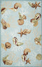Blue Area Rugs - 3'3" x 5'3" Polyester Blue Area Rug