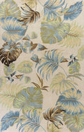 Cheap Area Rugs - 30" X 50" Wool Ivory/Blue Area Rug