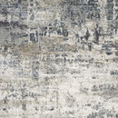 Hallway Runner Rug - 2'2" x 7'6" Runner Polyester Ivory/Teal Area Rug