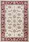 Red Area Rugs - 5'3" x 7'7" Polypropylene Ivory/Red Area Rug