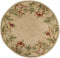 Round Rugs - 5'6" Round Wool Ivory Area Rug