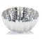 Decorative Bowl - 12" x 12" x 6" Silver Scallop - Bowl