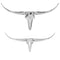 Dining Room Wall Decor - 4" x 47" x 26" Buffe, Extra Large, Long Horn - Wall Bust