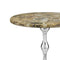 Modern Side Table - 16" x 16" x 27" Buffed/Tan, Tall - Side Table with Agate Top