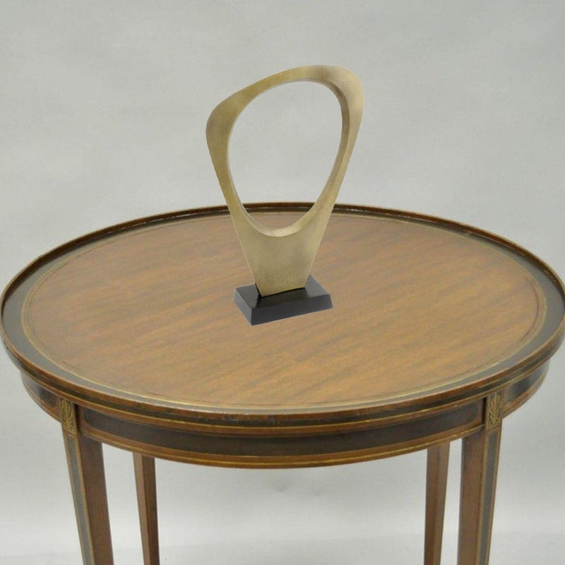 Sculptures For Sale - 5" x 14" x 21" Antique Gold/Bronze - View Through Sculpture