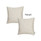 Throw Pillow Covers - 17"x 17" Brown Jacquard Shapes Decorative Throw Pillow Cover Set Of 2 Pcs Square