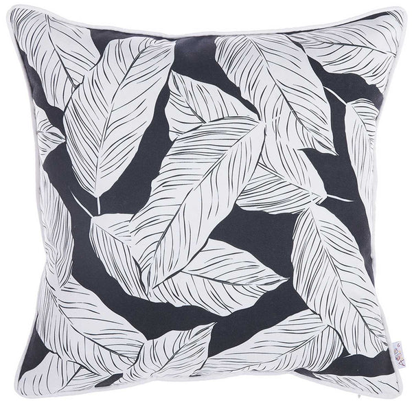 Throw Pillow Covers - 18"x 18" Tropical Plant Printed Decorative Throw Pillow Cover