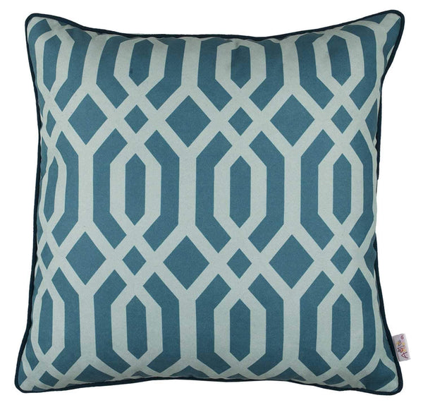 18x18Pillow Covers - 18"x 18" Flower Square Shapes Printed Decorative Throw Pillow Cover