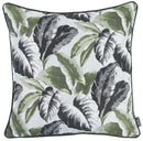 Couch Pillow Covers - 17"x 17" Jacquard Tropical Summer Leaf Decorative Throw Pillow Cover