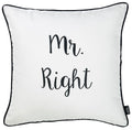 18x18Pillow Covers - 18"x18" Skandi Mr. Right Decorative Throw Pillow Cover Printed