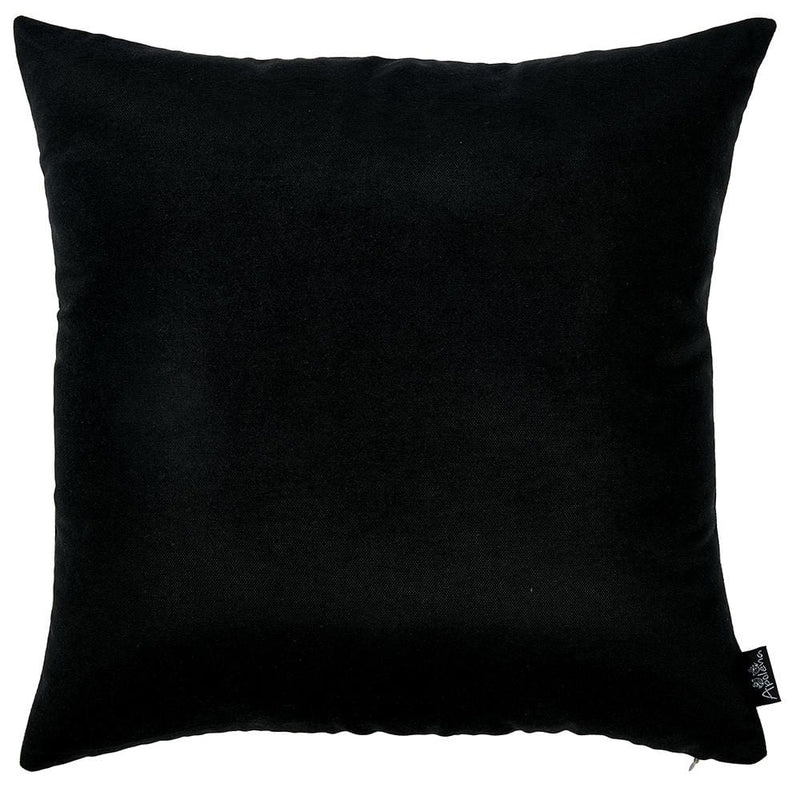Black Throw Pillows - 18"x18" Black Honey Decorative Throw Pillow Cover 2 pcs in set