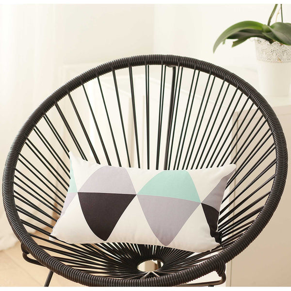 Throw Pillow Covers - 20"x 12" Blue Gray Skandi Modern Decorative Throw Pillow Cover