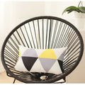 Throw Pillow Covers - 20"x 12" Yellow Gray Skandi Modern Decorative Throw Pillow Cover