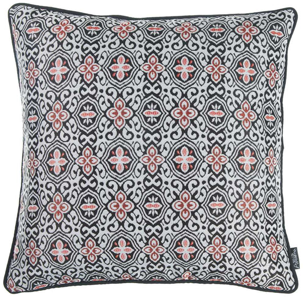 Throw Pillow Covers - 17"x 17" Multicolor Jacquard Aristo Decorative Throw Pillow Cover
