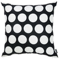 Throw Pillow Covers - 18"x 18" Black and White Dots Decorative Throw Pillow Cover Square