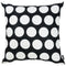 Throw Pillow Covers - 18"x 18" Black and White Dots Decorative Throw Pillow Cover Square