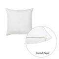 White Pillow Cases - 20"x20" White Honey Decorative Throw Pillow Cover (2 pcs in set)