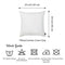 White Pillow Cases - 20"x20" White Honey Decorative Throw Pillow Cover (2 pcs in set)