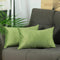 Throw Pillow Covers - 21"x14" Green Velvet Pickle Decorative Throw Pillow Cover (2 Pcs in set)