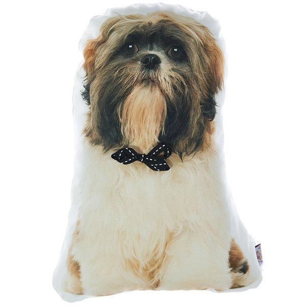 Throw Pillow Covers - Shih Tzu Dog Shape Filled Pillow, Animal Shaped Pillow