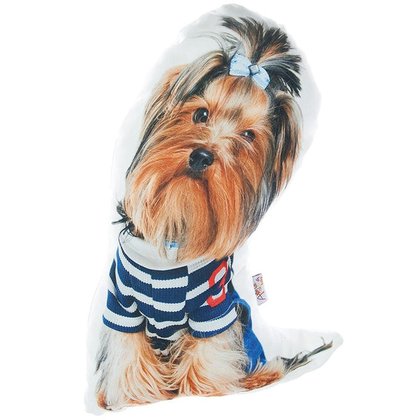 Anime Body Pillow - Yorkshire Terrier Dog Shape Filled Pillow, Animal Shaped Pillow