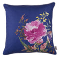 Pillow Covers - 18"x 18" Blue Flower Square Style Decorative Throw Pillow Cover