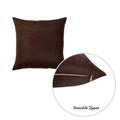 Pillow Covers - 20"x20" Brown Honey Decorative Throw Pillow Cover (2 pcs in set)