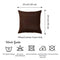 Pillow Covers - 20"x20" Brown Honey Decorative Throw Pillow Cover (2 pcs in set)