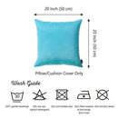 20x20 Pillow Covers - 20"x20" Sky Blue Honey Decorative Throw Pillow Cover (2 pcs in set)