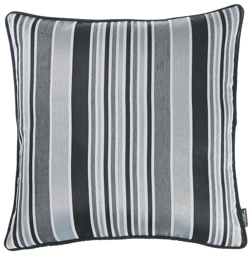 Body Pillow Covers - 17"x 17" Dark Jacquard Stripe Decorative Throw Pillow Cover