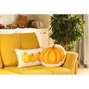 Decorative Pillow Covers - 16"x 16" Fall Season Thanksgiving Pumpkin Shaped Filled Decorative Throw Pillow Cover